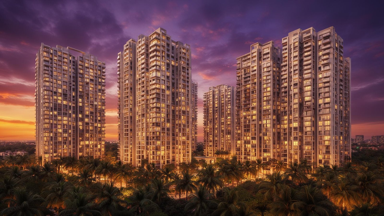 Luxury apartment skyline